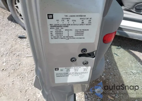 2003 Buick Lesabre Limited z USA, uszkodzony, nr VIN 1G4HR54K93U132992